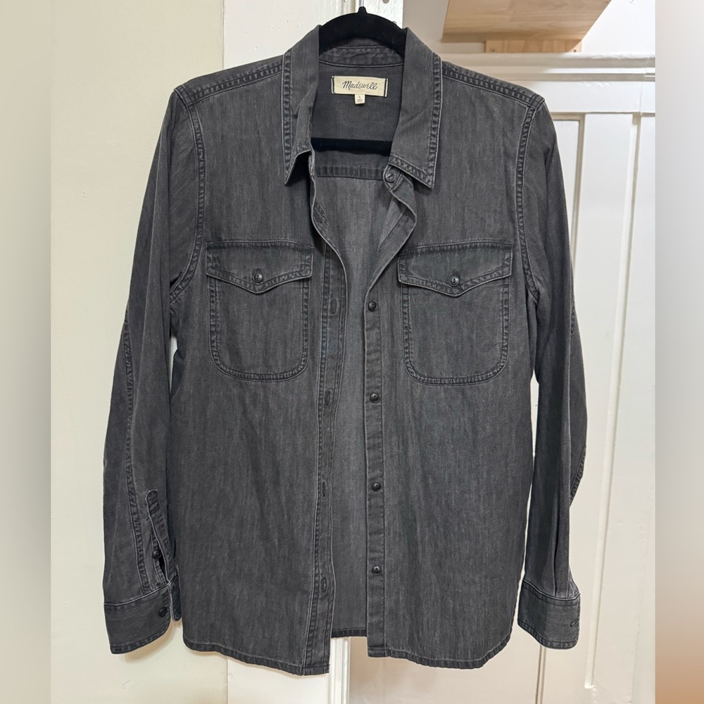 Madewell Charcoal Denim Shirt/Shaket